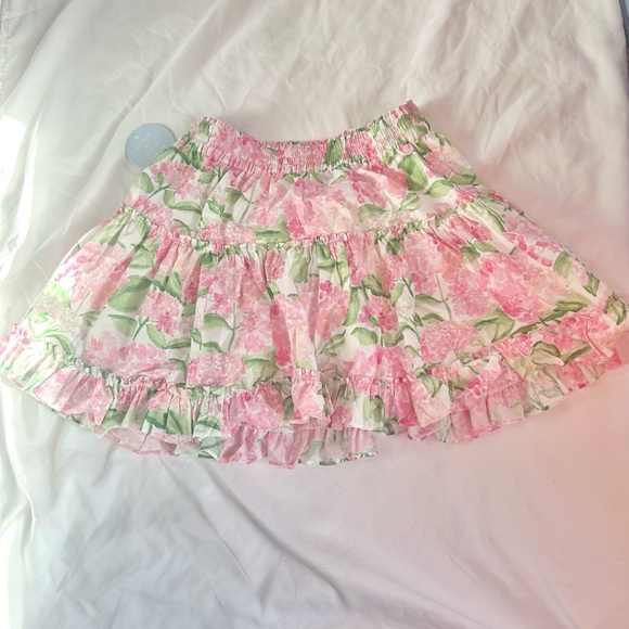 Hill House Paz Skirt Pink Hydrangeas size M NWT - Picture 2 of 6